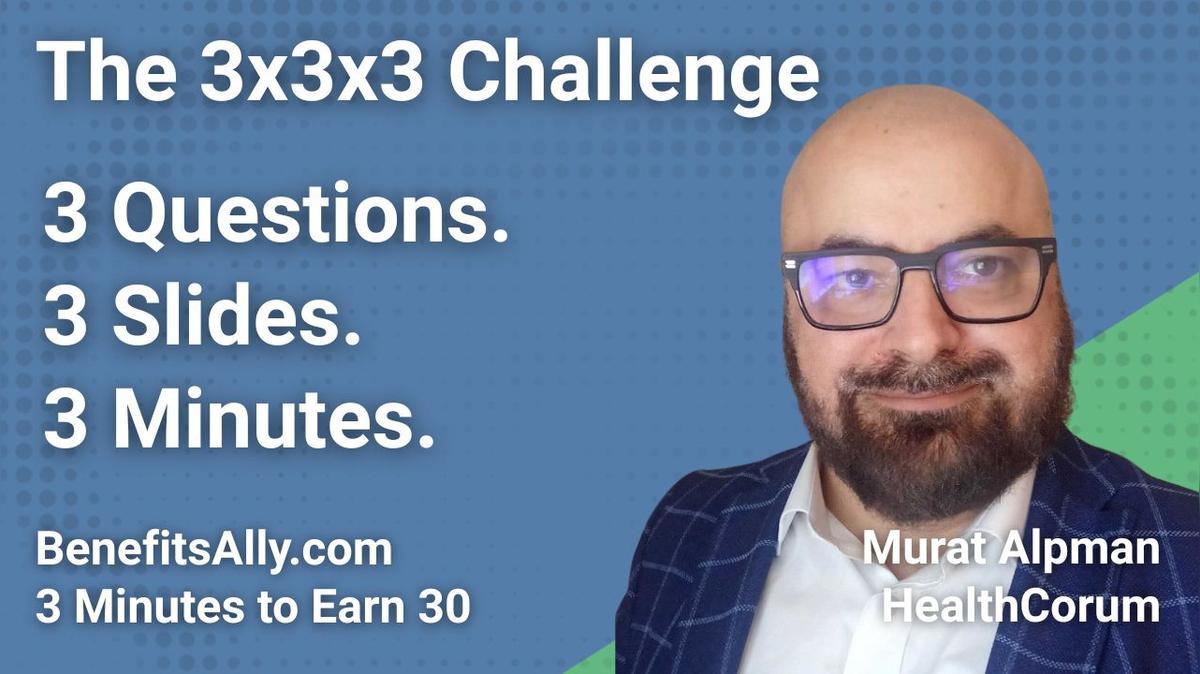 HealthCorum - 3x3x3 Challenge with Murat Alpman