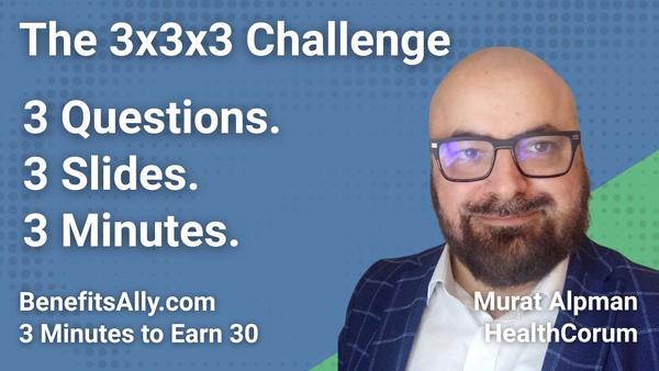 HealthCorum - 3x3x3 Challenge with Murat Alpman