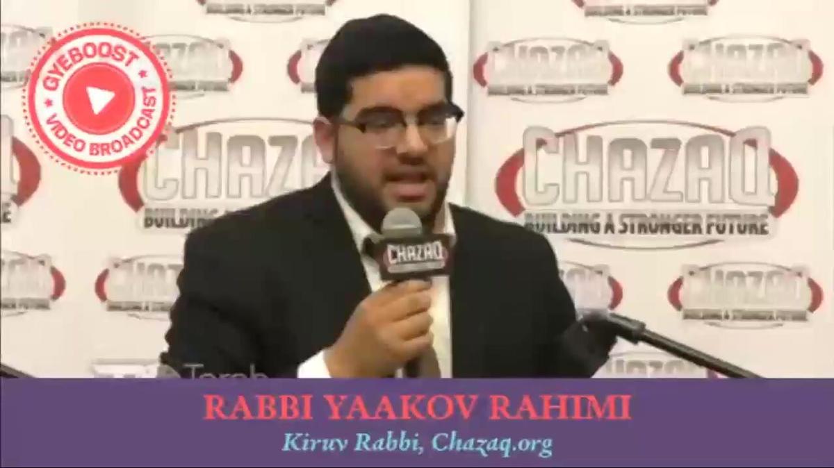 1007 - Rabbi Yaakov Rahimi - No le des espacio al yetzer hará