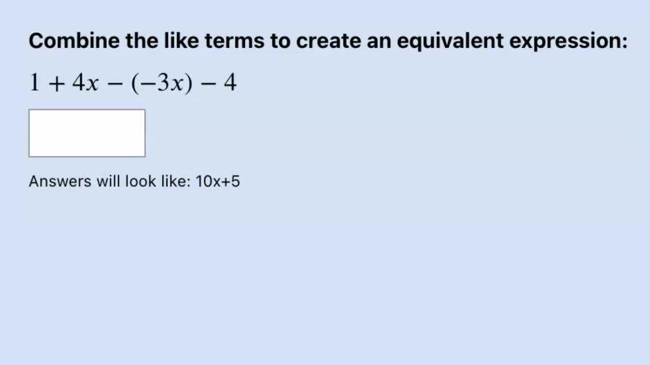 Combining Like Terms with Negative Coefficients Q4.mp4