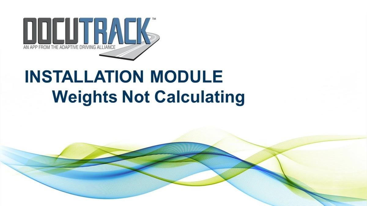 Weights not Calculating.mp4