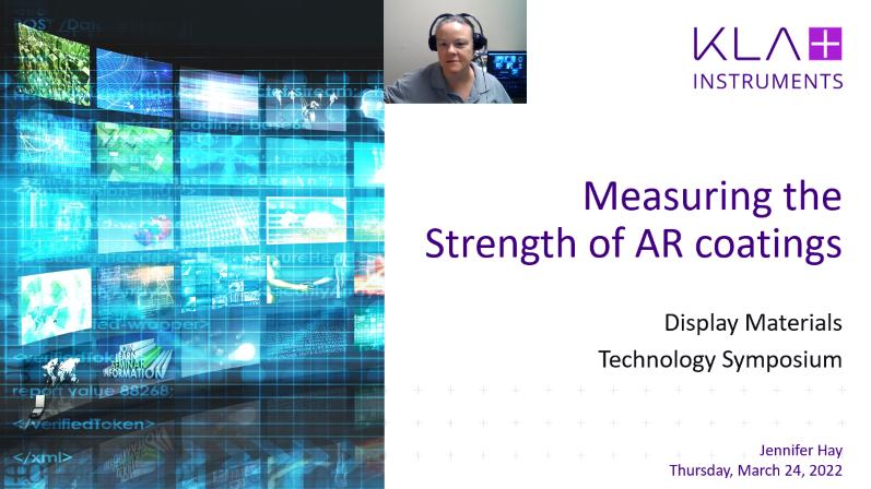 Display Technology Symposium Asia: Demo Measurement of AR Coatings