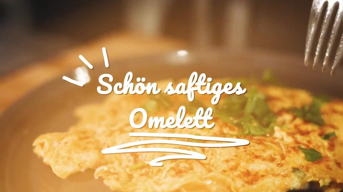 Schön saftiges Omelett