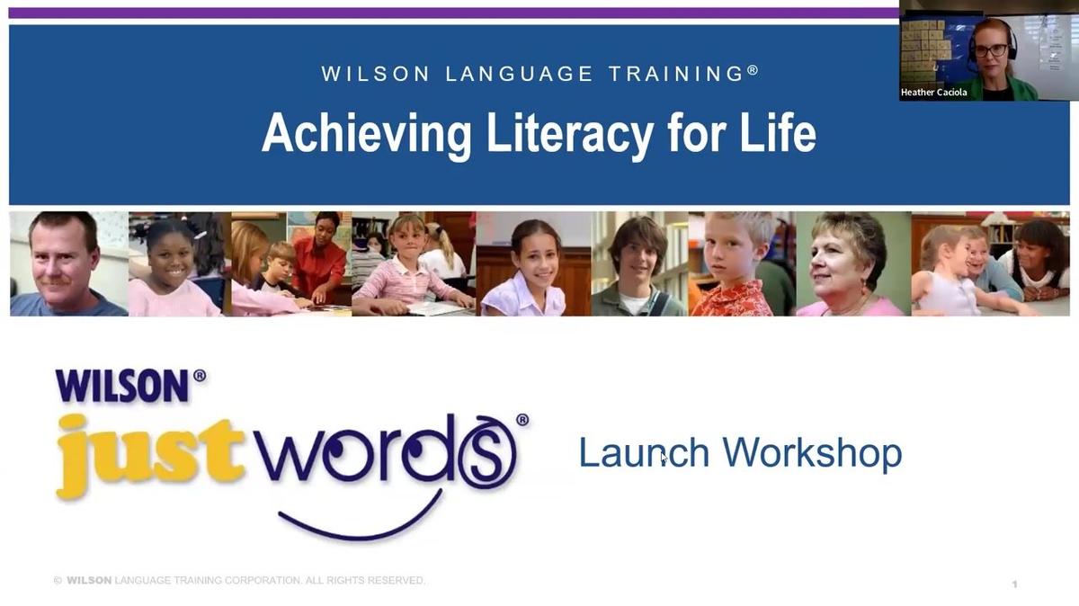 Just Words Launch Workshop