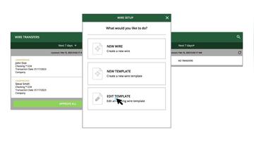 Managing Wire Transfer Templates