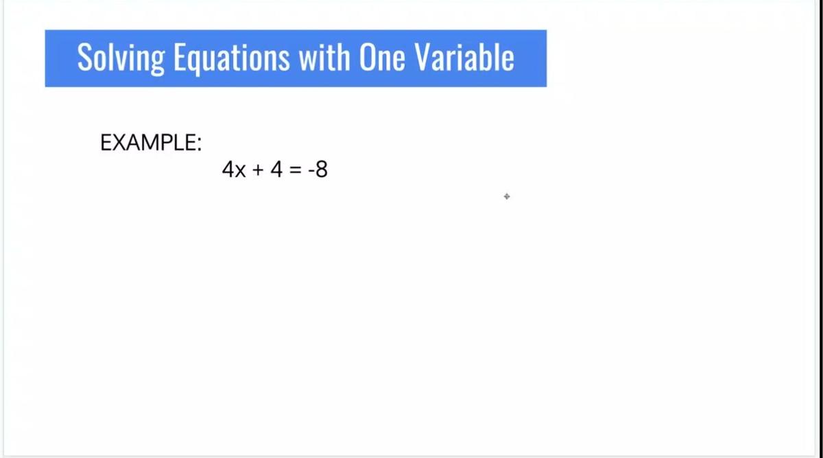 SM1 - Review Solving Equations with One Variable.mp4