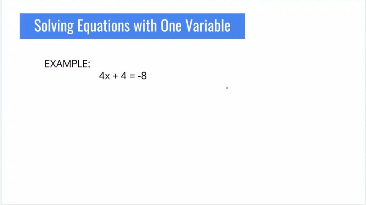 SM1 - Review Solving Equations with One Variable.mp4