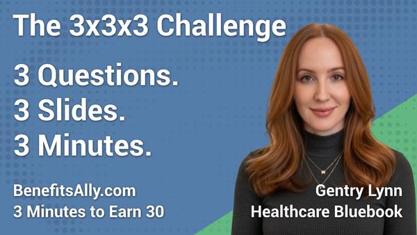 Healthcare Bluebook - 3x3x3 Challenge with Gentry Lynn