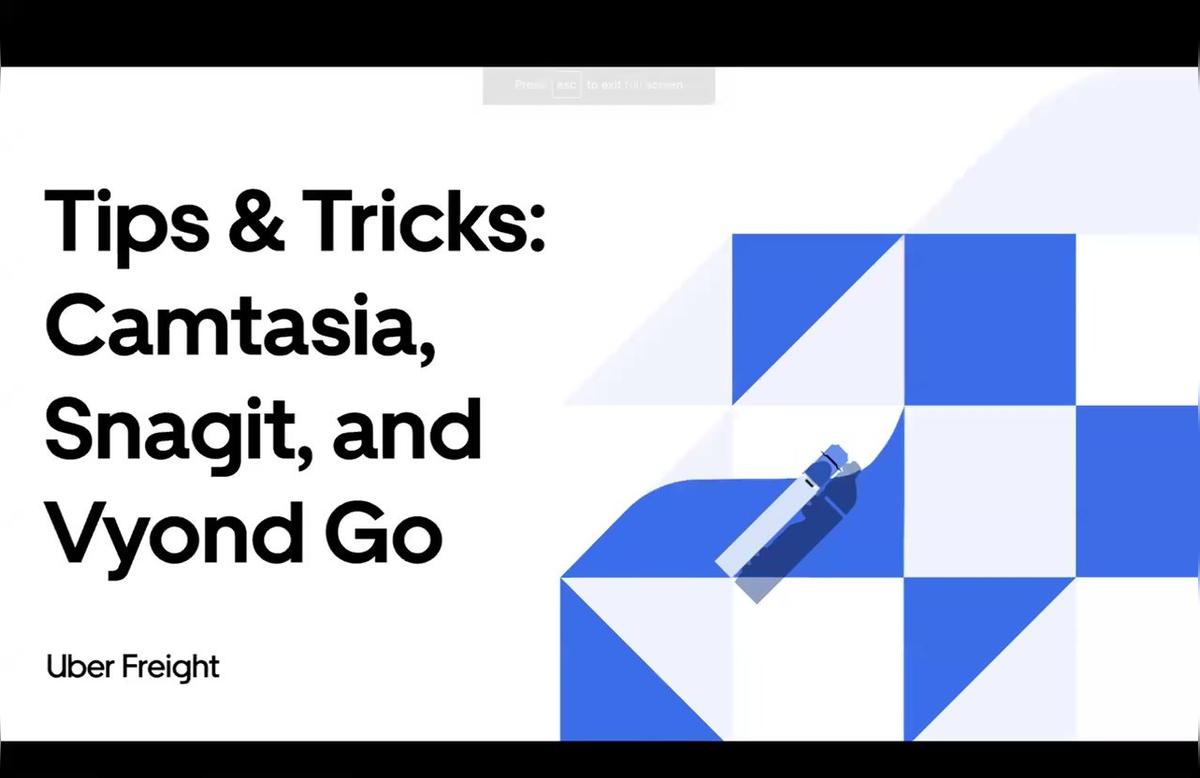 Tips & Tricks: Camtasia, Snagit, and Vyond Go