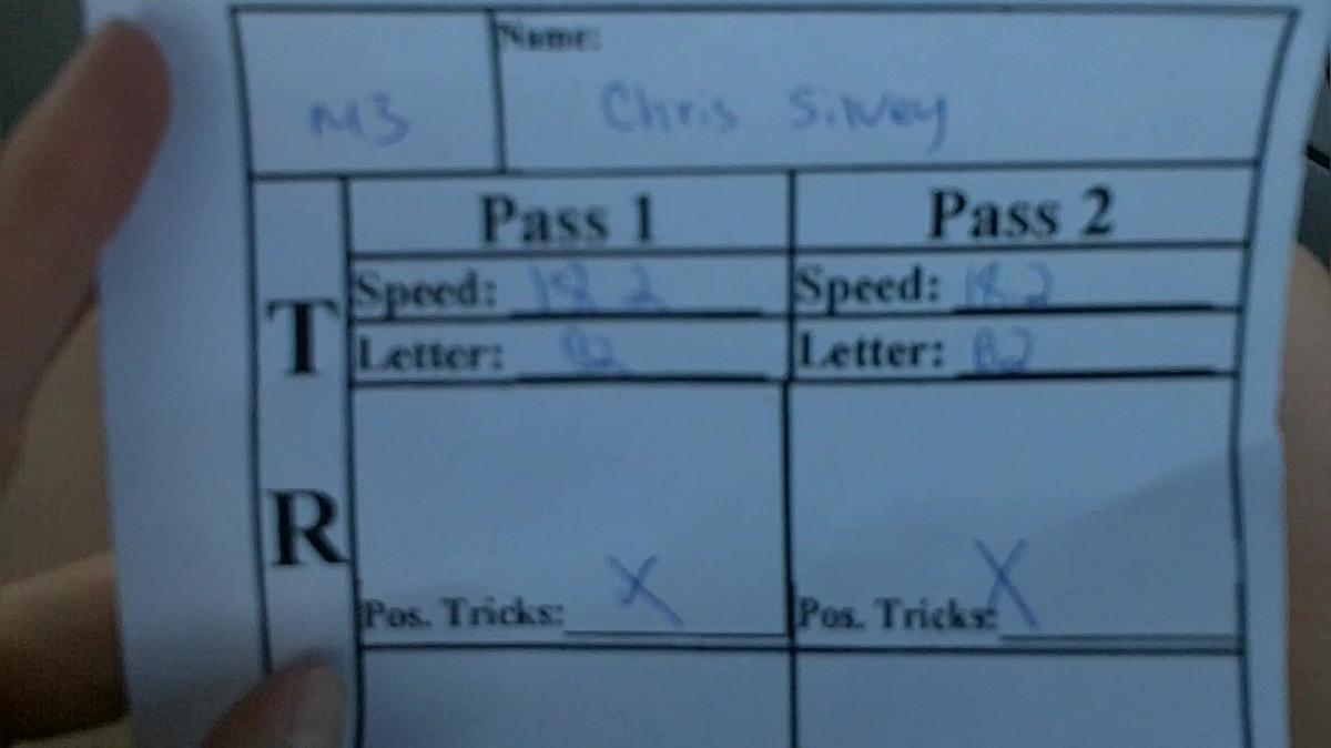 Chris Silvey M3 Round 1 Pass 2