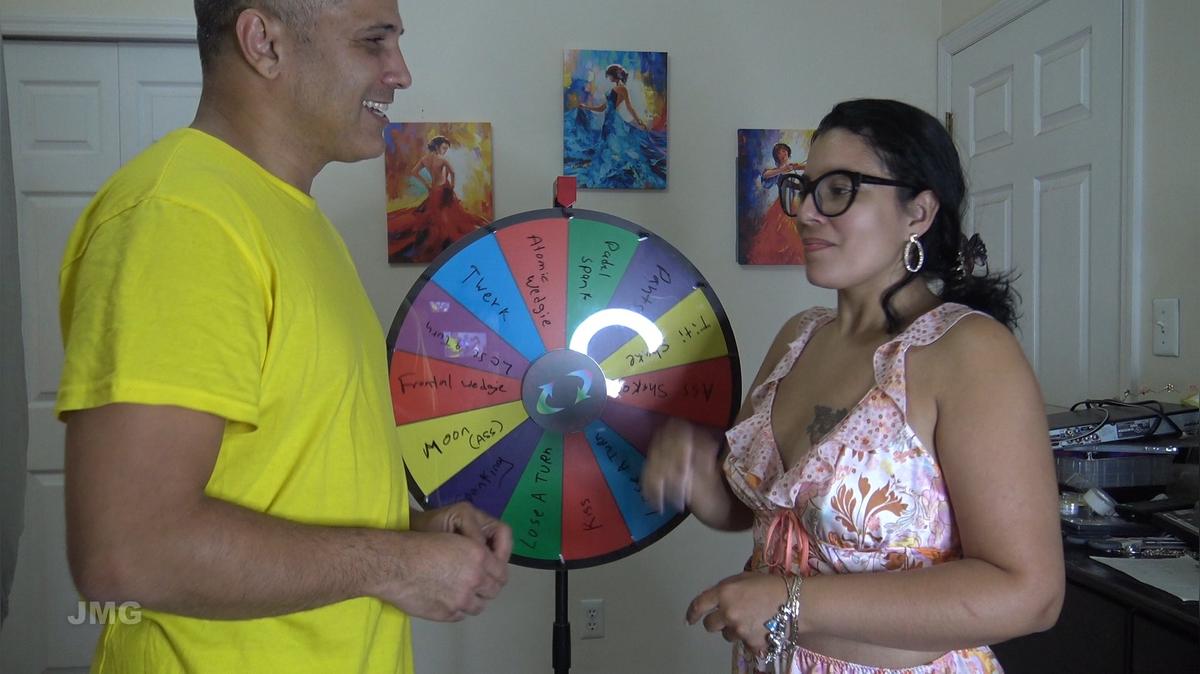 Heads or tails spin the mystery wheel