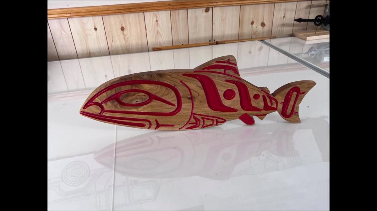 fish art 2 D cnc cut (with a 3d look)