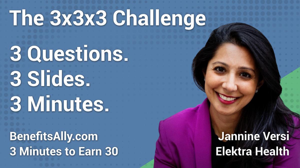Elektra Health - 3x3x3 Challenge with Jannine Versi