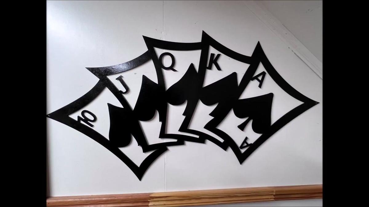 playing cards wall art