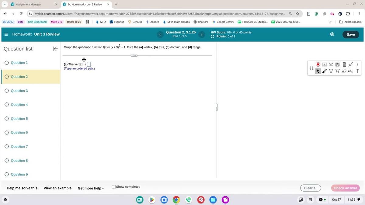 Math 1050 Review 3 #2