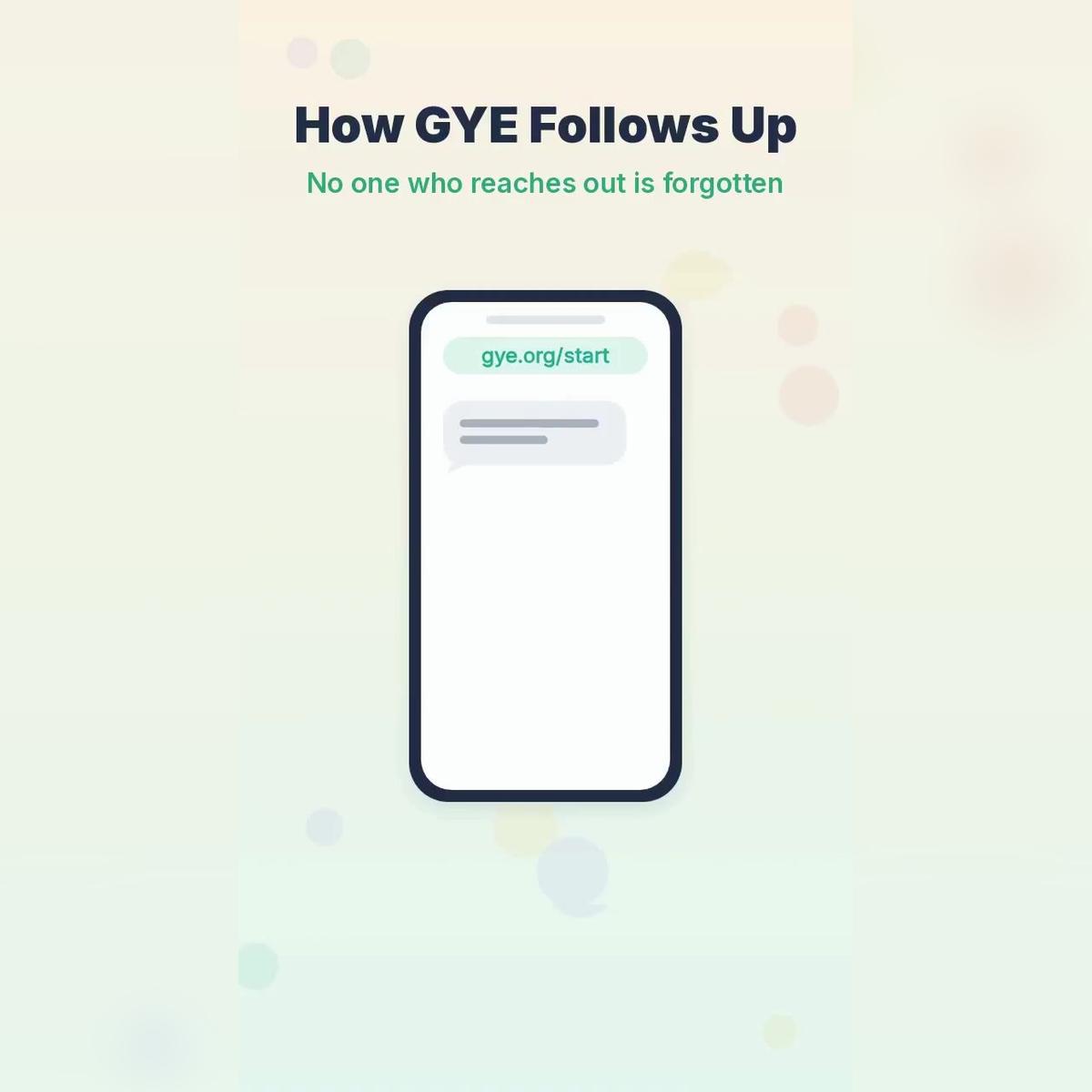 How GYE Follows Up