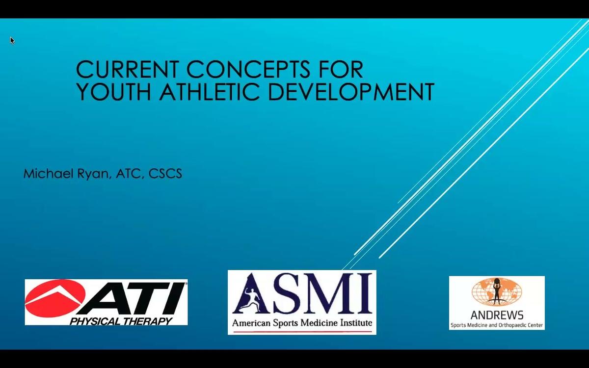Current Concepts for Athletic Development