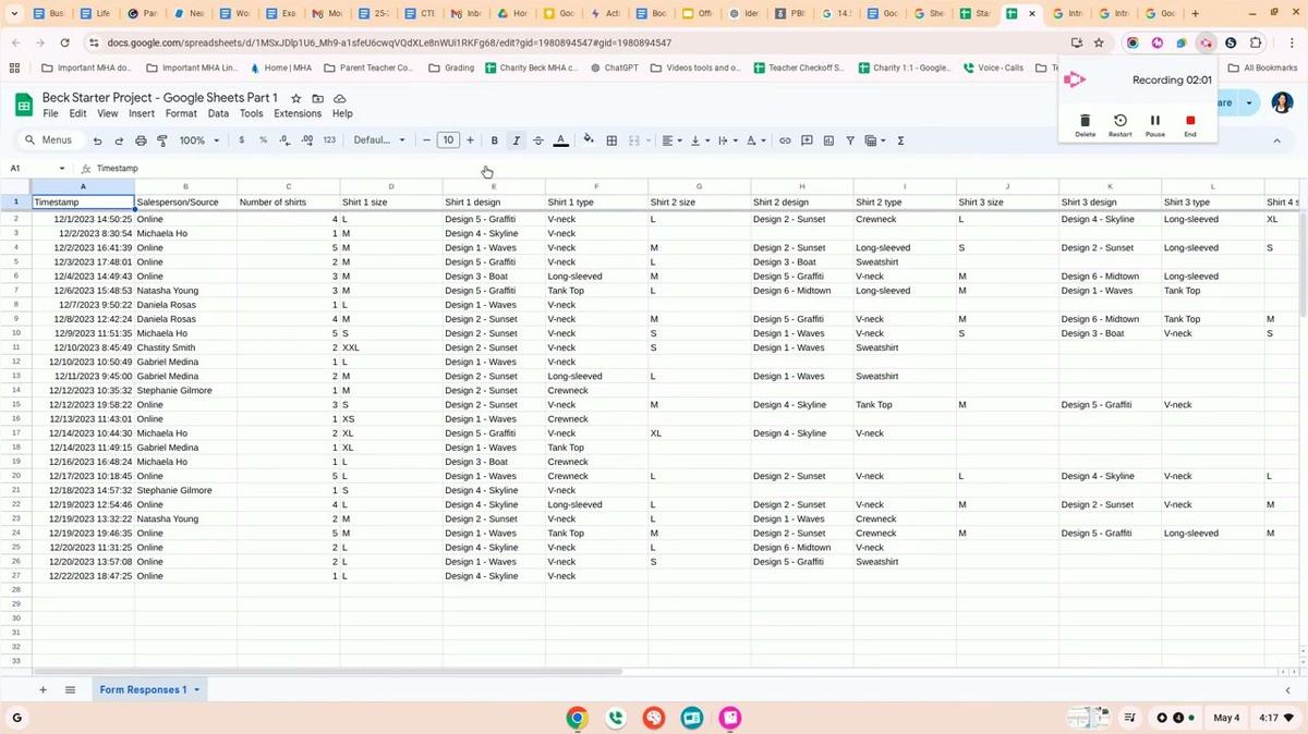 Google Sheets Part 1 - Duplicate Your Sheet and Add New Data