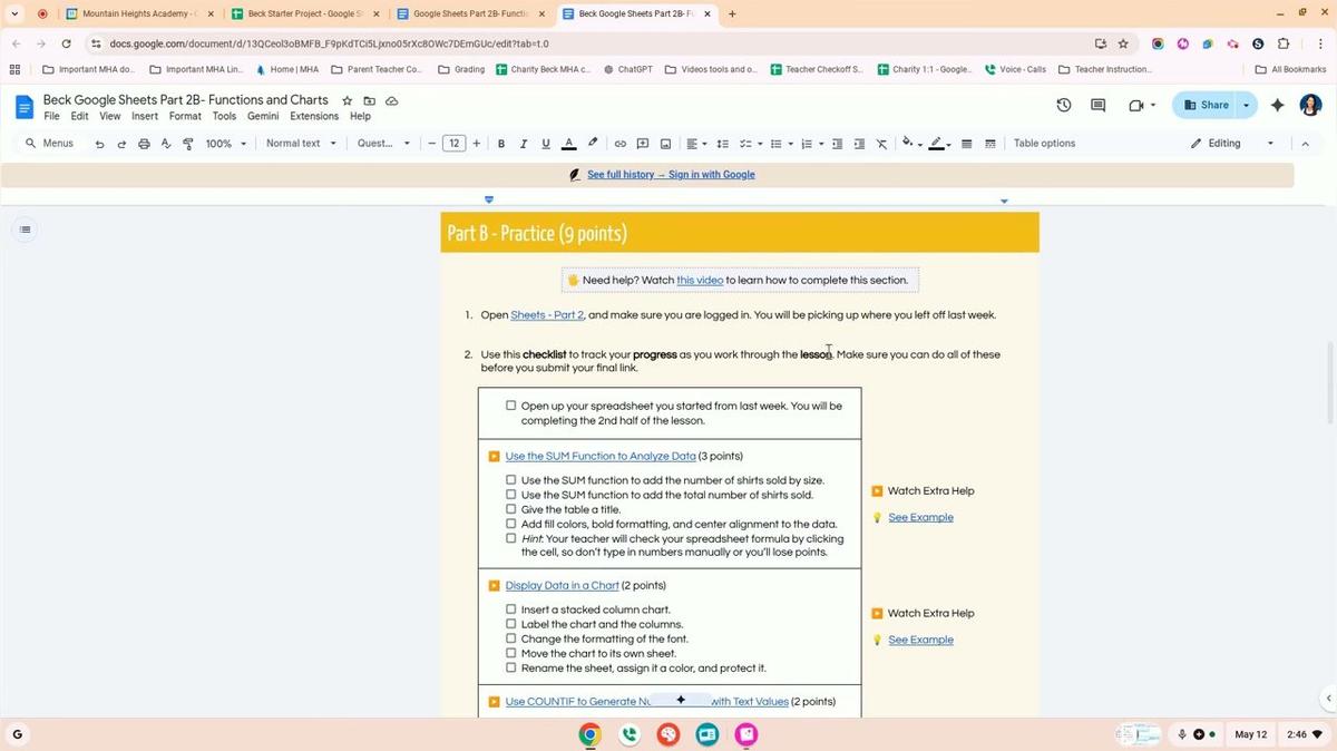 Google Sheets Part 2 - Use the SUM Function to Analyze Data