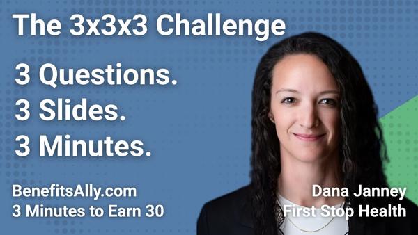 First Stop Health - 3x3x3 Challenge with Dana Janney
