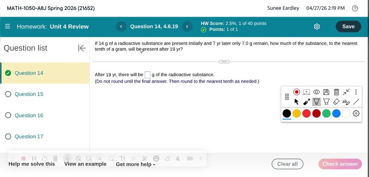 Math 1050 Unit 4 Review #14 (1)