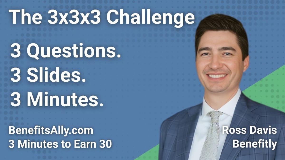 Benefitly - 3x3x3 Challenge with Ross Davis