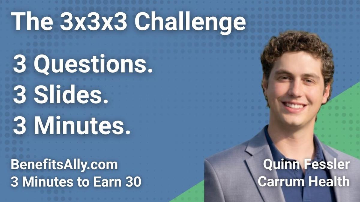 Carrum Health - 3x3x3 Challenge With Quinn Fessler