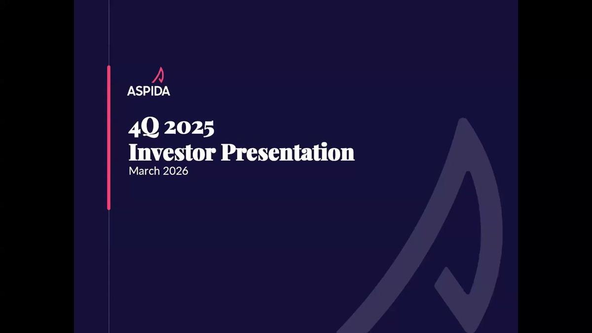 Aspida | 4Q'25 Investor Update