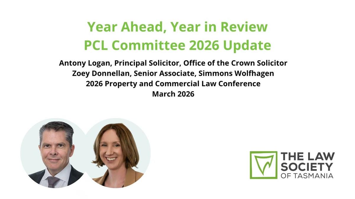 Year Ahead, Year in Review – PCL Committee 2026 Update