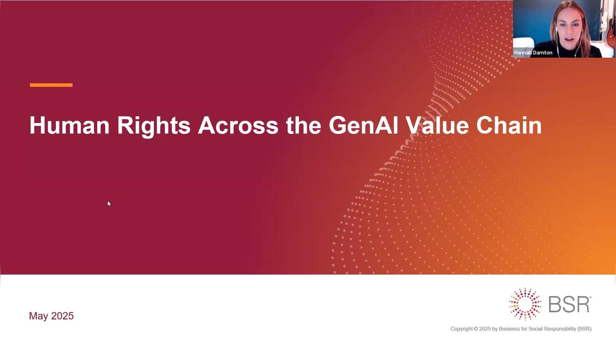 Human Rights Risks and Responsibilities Across the Generative AI Value Chain