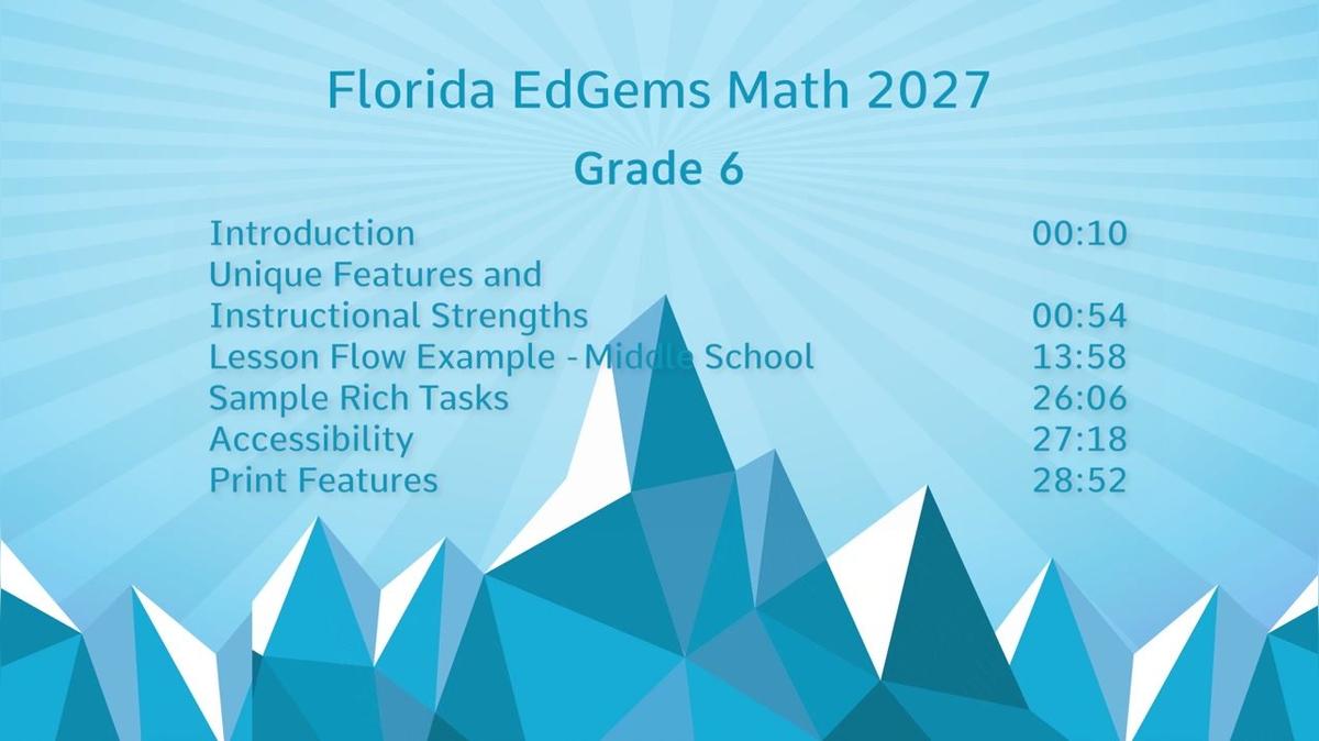 EdGems Brevard Grade 6