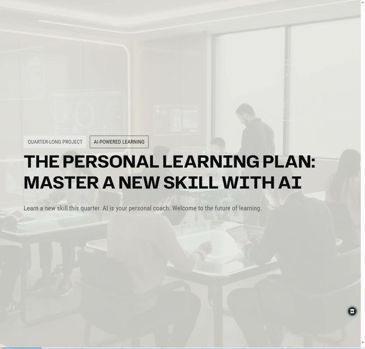 Personal Learning Plan General Explanation