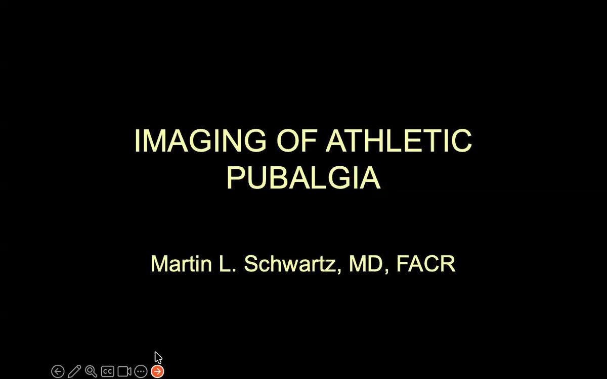 Imaging of Athletic Pubalgia (with Turf Toe)