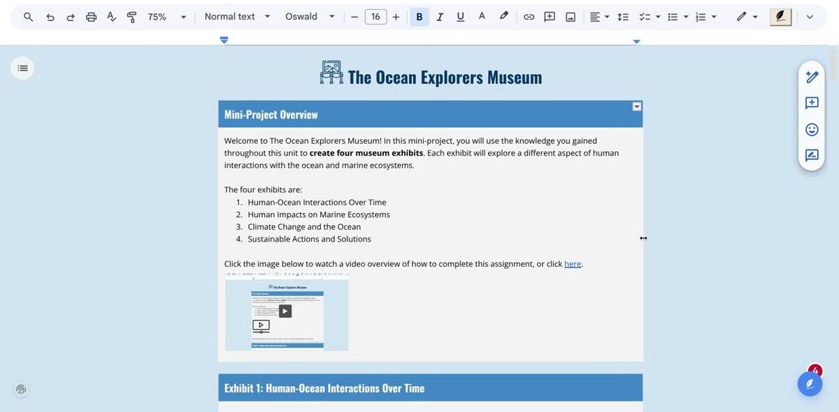 9.2 The Ocean Explorers Museum Help Video