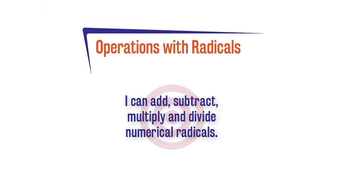 FL27 A1.5.3 Operations with Radicals