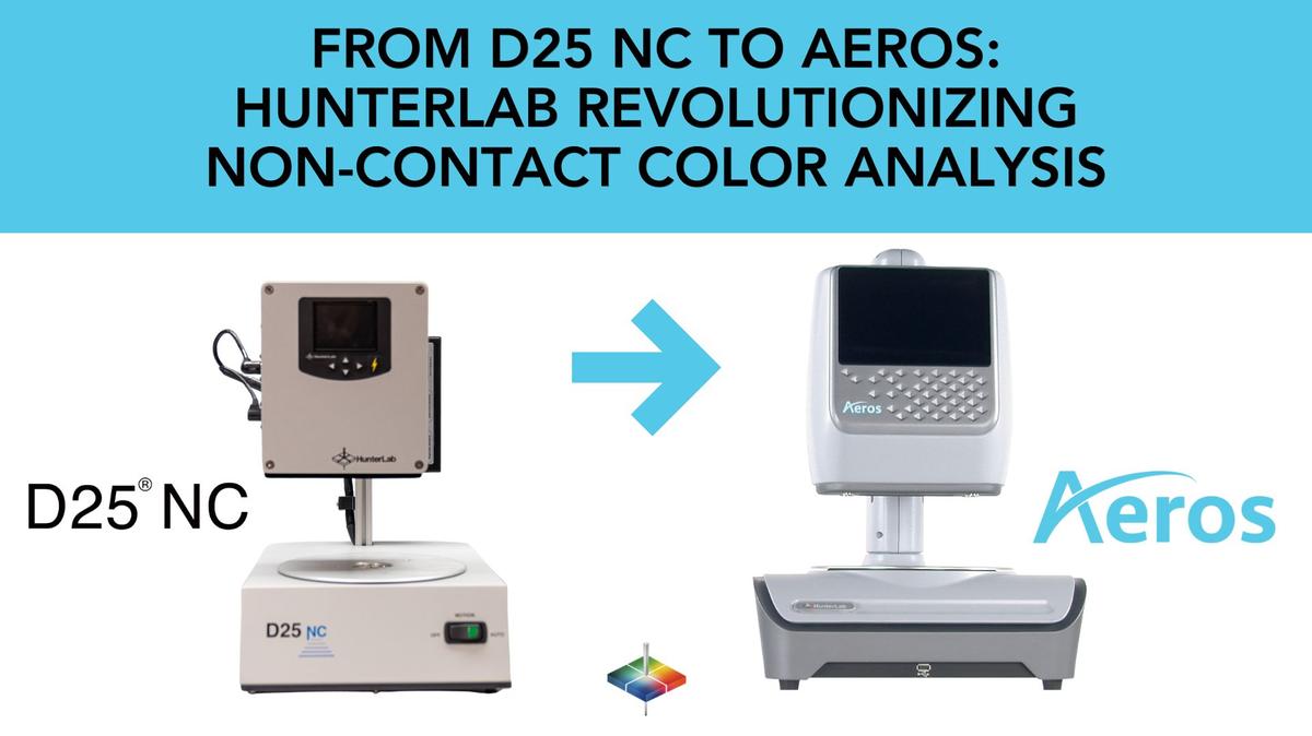 From D25 NC to Aeros: HunterLab Revolutionizing Non-Contact Color Analysis