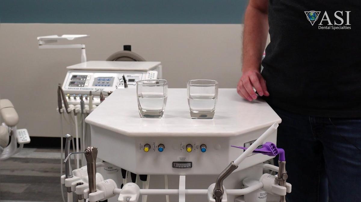 High Flow Suction Demonstration - ASI Self-Contained Mobile Dental Cart [66-7008]