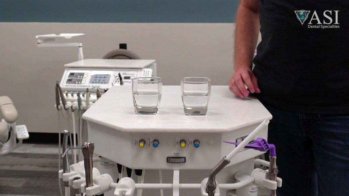 High Flow Suction Demonstration - ASI Self-Contained Mobile Dental Cart [66-7008]