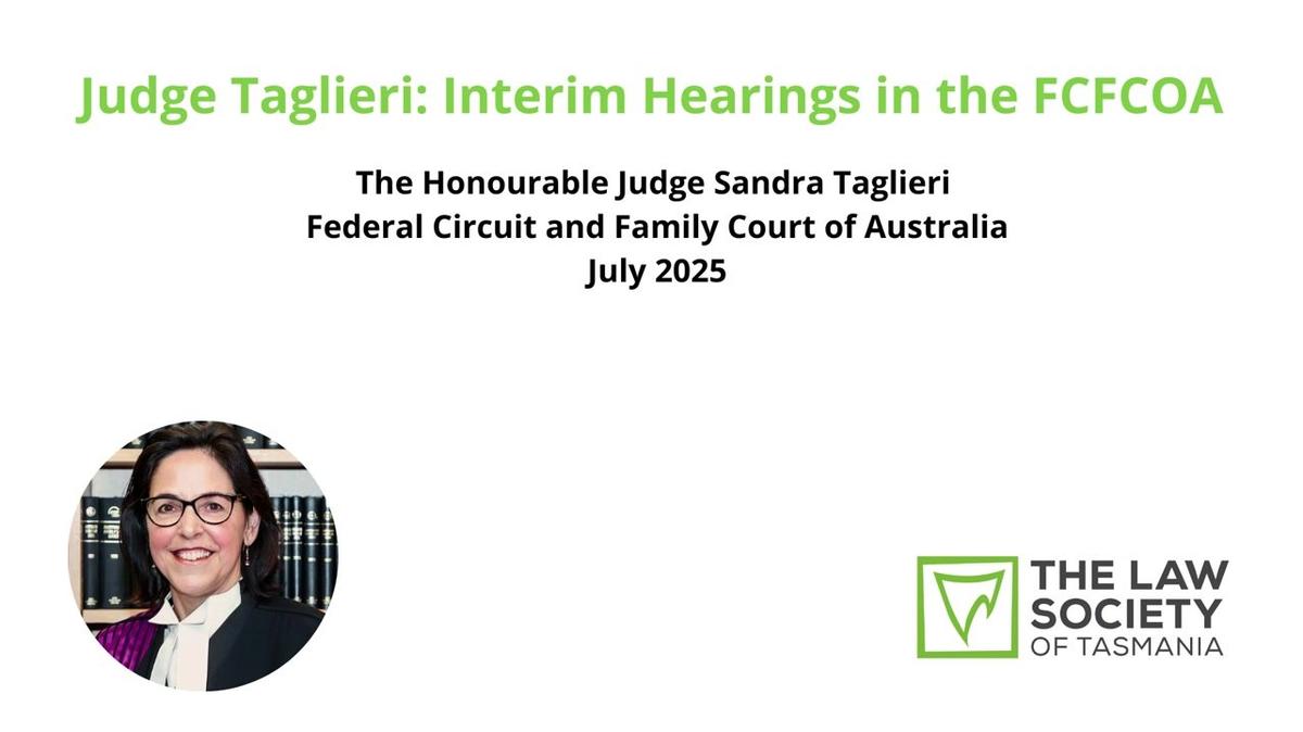 Judge Taglieri: Interim Hearings in the FCFCOA