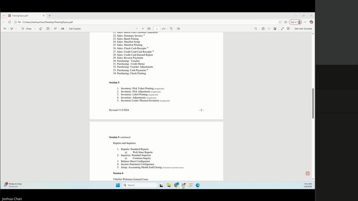 1-8-2026 Inventory Training