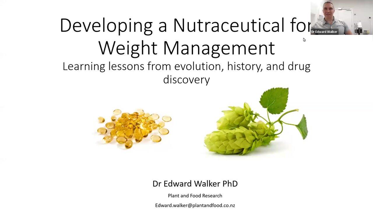 Calocurb Webinar- "Developing a Nutraceutical for Weight Management" Dr Edward Walker