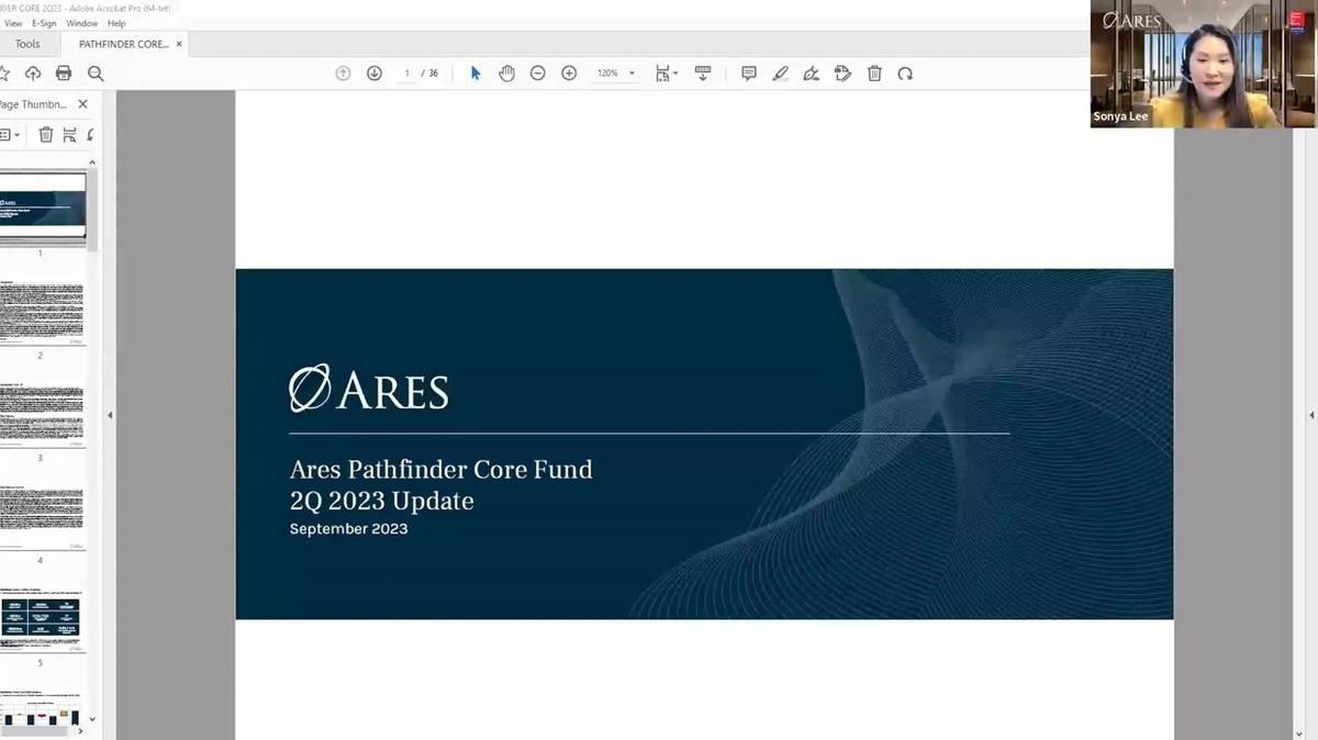 Ares Pathfinder Core Fund | 2Q 2023 Investor Update