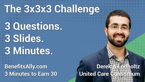 United Care Consortium - 3x3x3 Challenge with Derek A Lodholtz