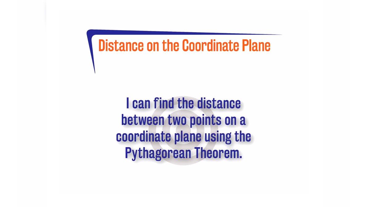 CoreSP 3.2.3 Distance on the Coordinate Plane