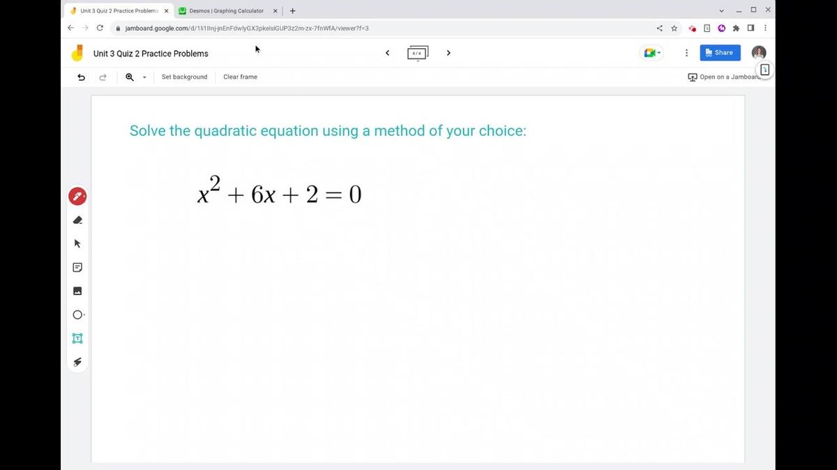 Unit 3 Quiz 2 Lesson 5 Practice 4