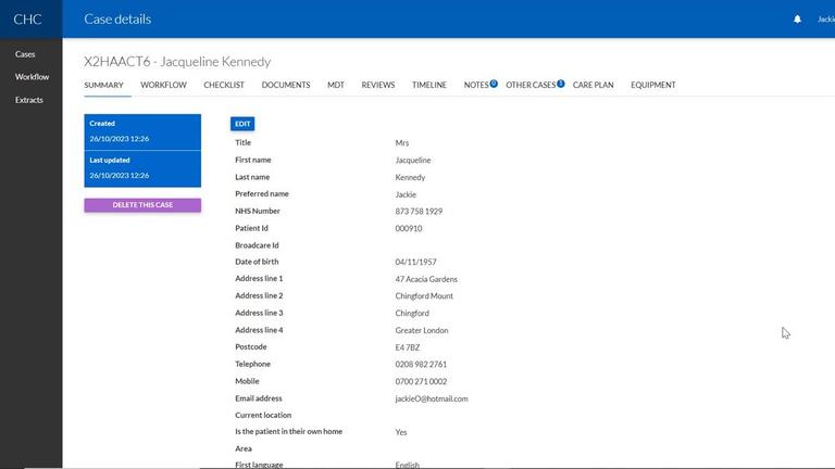 Digital CHC - Case Management