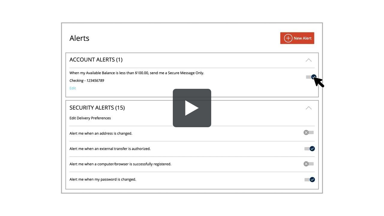 Bell Bank: Online Banking Alerts