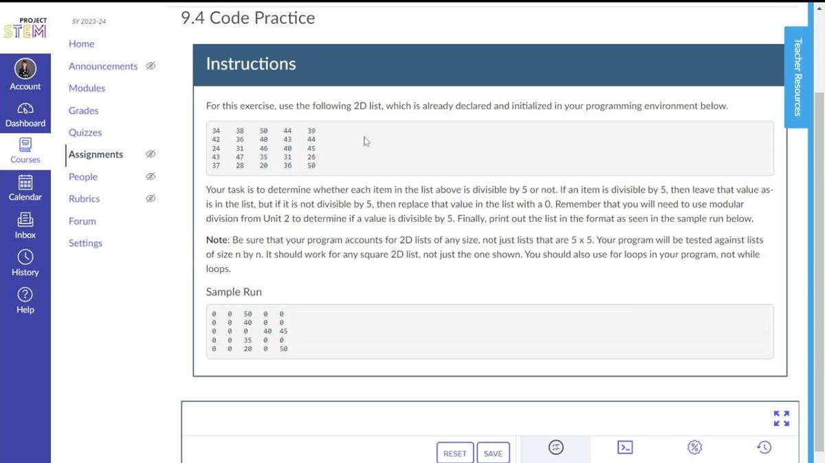 9.4 Code Practice