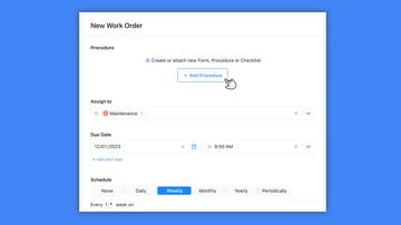 Creating Work Orders with Procedures (SPA)