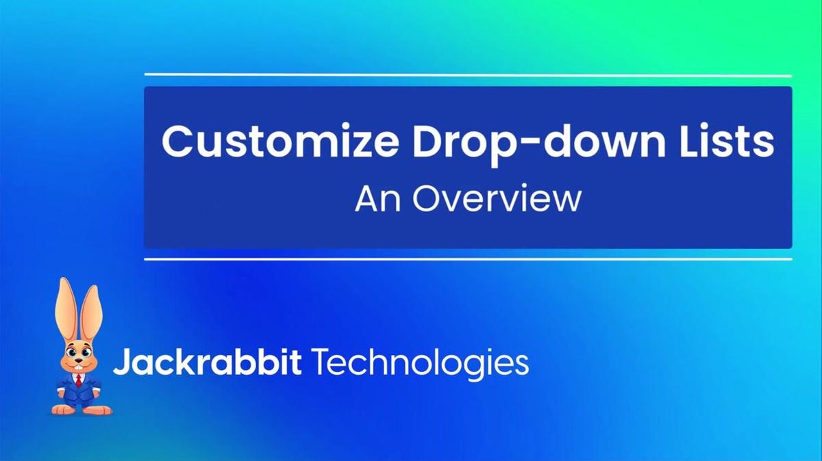 Customize Drop-down Lists - An Overview